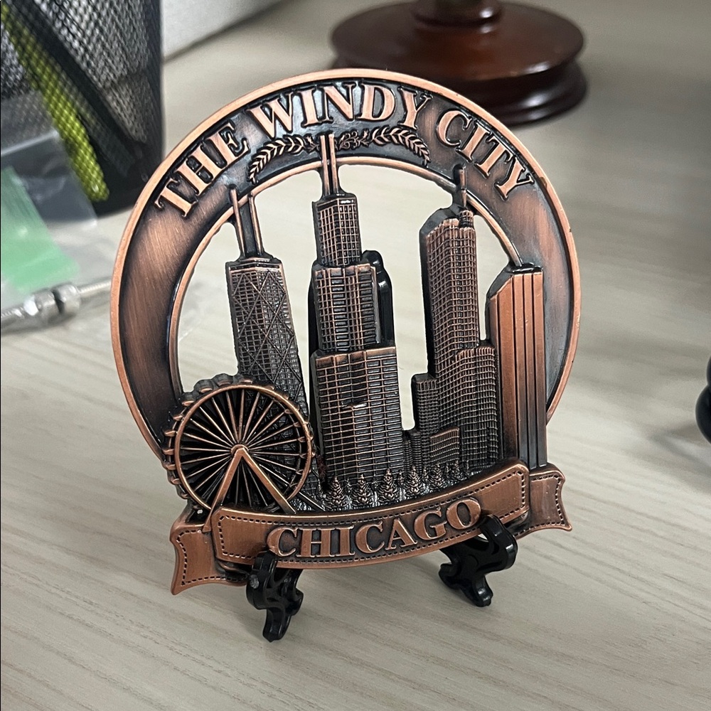 Chicago Windy City Souvenir Plaque